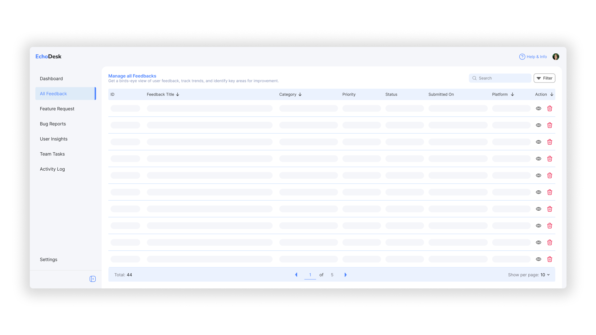 Designing a Contextual Side Panel for AI Management Platform image 1