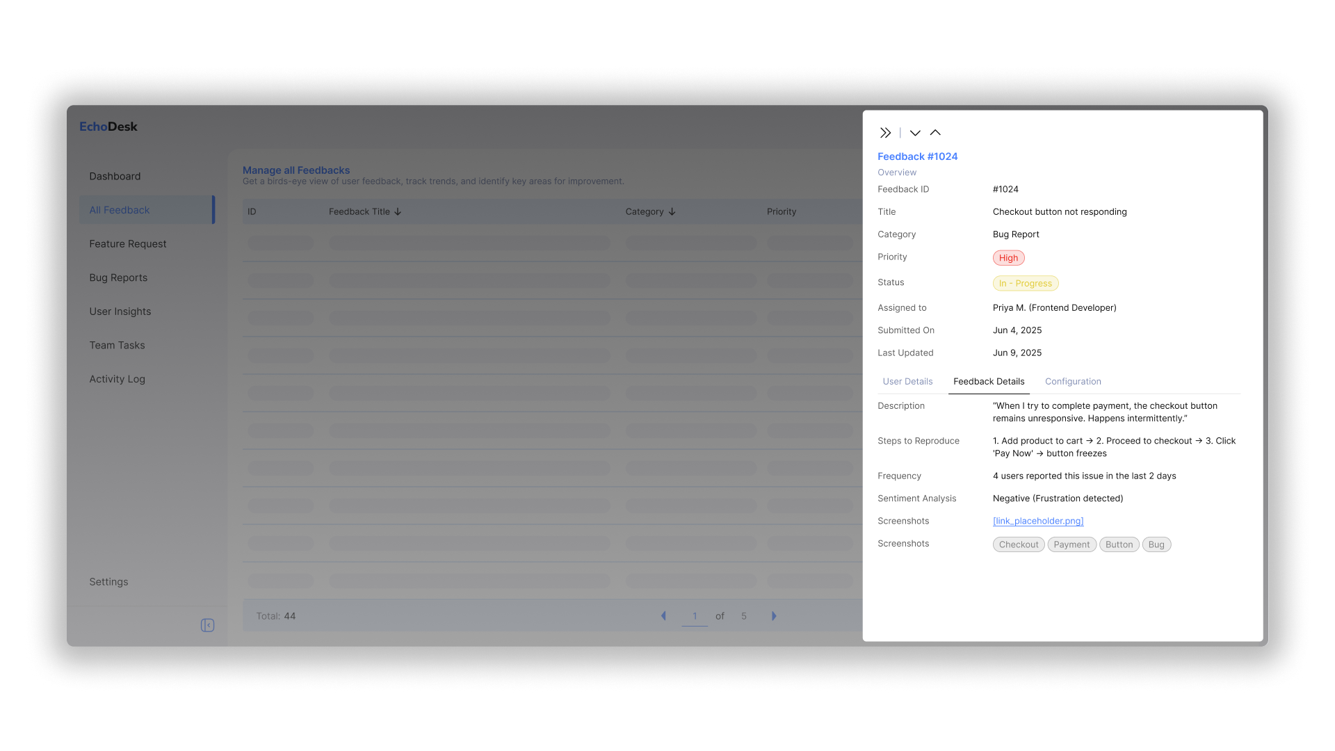 Designing a Contextual Side Panel for AI Management Platform image 2